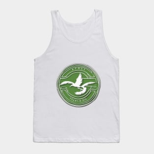 Soaring Eagle Emblem in Green and Silver No. 856 Tank Top